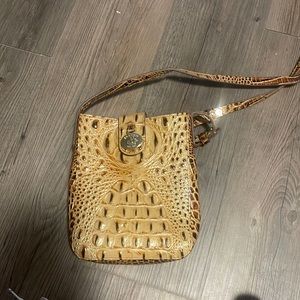 Brahmin Melbourne Collection Marley Crocodile-Embossed Crossbody Bag - Brand New